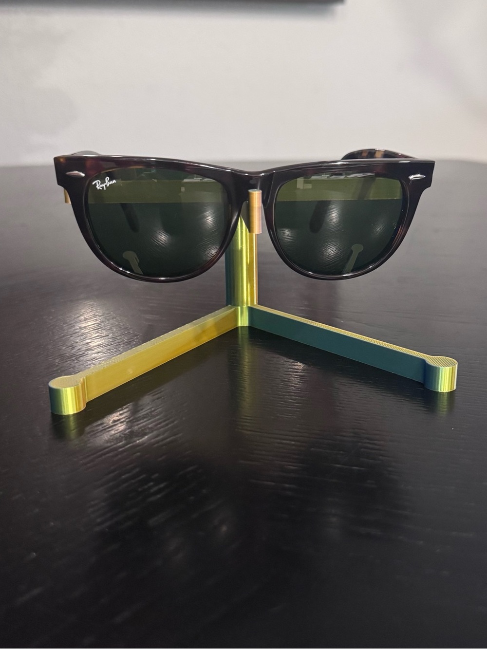 Ray-Ban Brown Tortoise Frame Sunglasses with Original Dark Glass Lenses.